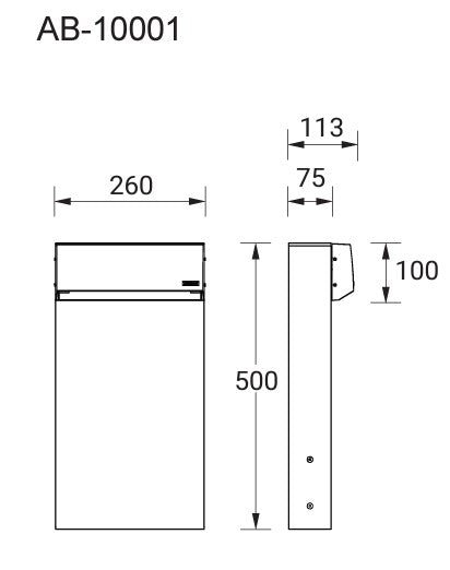 LigmanAbacus 4 - single sided - 600mmBollard