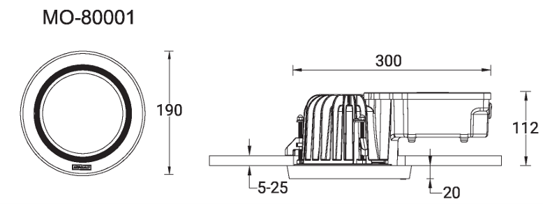 Mondova 1 IP65 Downlight